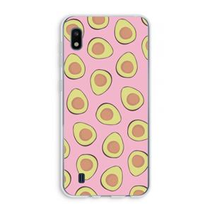 CaseCompany Dancing avocados: Samsung Galaxy A10 Transparant Hoesje