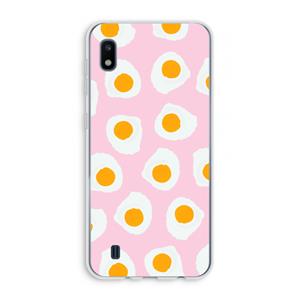 CaseCompany Dancing eggs: Samsung Galaxy A10 Transparant Hoesje