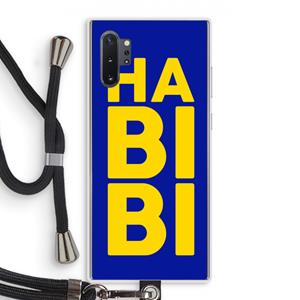 CaseCompany Habibi Blue: Samsung Galaxy Note 10 Plus Transparant Hoesje met koord