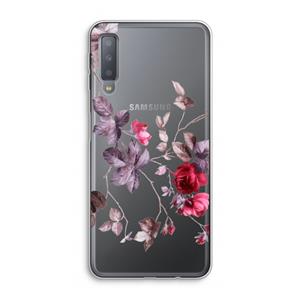 CaseCompany Mooie bloemen: Samsung Galaxy A7 (2018) Transparant Hoesje