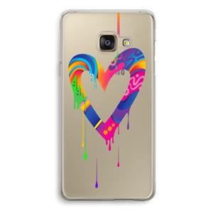 CaseCompany Melts My Heart: Samsung Galaxy A3 (2016) Transparant Hoesje