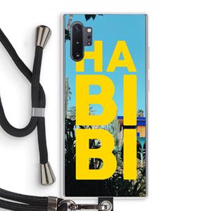CaseCompany Habibi Majorelle : Samsung Galaxy Note 10 Plus Transparant Hoesje met koord