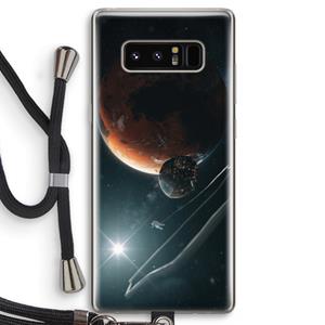 CaseCompany Mars Renaissance: Samsung Galaxy Note 8 Transparant Hoesje met koord
