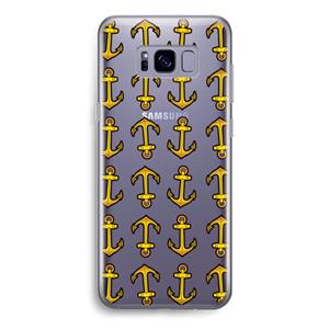 CaseCompany Musketon Anchor: Samsung Galaxy S8 Transparant Hoesje