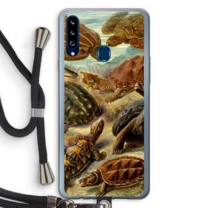 CaseCompany Haeckel Chelonia: Samsung Galaxy A20s Transparant Hoesje met koord