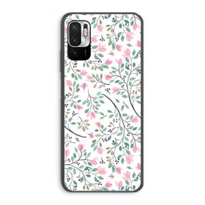 CaseCompany Sierlijke bloemen: Xiaomi Redmi Note 10 5G Transparant Hoesje