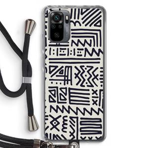 CaseCompany Marrakech print: Xiaomi Redmi Note 10 Pro Transparant Hoesje met koord