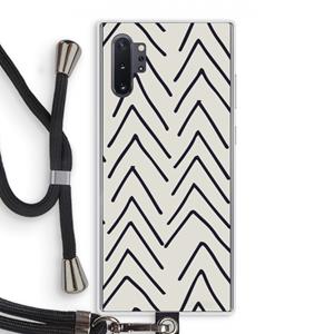 CaseCompany Marrakech Arrows: Samsung Galaxy Note 10 Plus Transparant Hoesje met koord