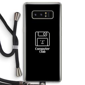 CaseCompany Hello: Samsung Galaxy Note 8 Transparant Hoesje met koord