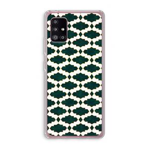 CaseCompany Moroccan tiles: Samsung Galaxy A51 5G Transparant Hoesje