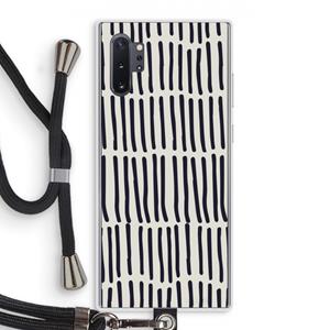 CaseCompany Moroccan stripes: Samsung Galaxy Note 10 Plus Transparant Hoesje met koord