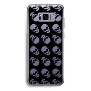 CaseCompany Musketon Skulls: Samsung Galaxy S8 Transparant Hoesje