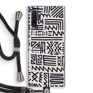 CaseCompany Marrakech print: Samsung Galaxy Note 10 Plus Transparant Hoesje met koord