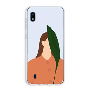 CaseCompany Leaf: Samsung Galaxy A10 Transparant Hoesje