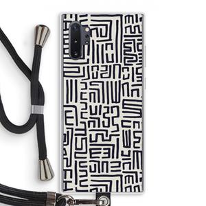 CaseCompany Moroccan Print: Samsung Galaxy Note 10 Plus Transparant Hoesje met koord
