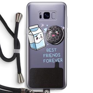 CaseCompany Best Friend Forever: Samsung Galaxy S8 Plus Transparant Hoesje met koord
