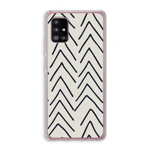 CaseCompany Marrakech Arrows: Samsung Galaxy A51 5G Transparant Hoesje