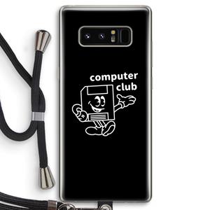 CaseCompany Floppyhead: Samsung Galaxy Note 8 Transparant Hoesje met koord