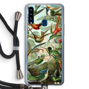 CaseCompany Haeckel Trochilidae: Samsung Galaxy A20s Transparant Hoesje met koord