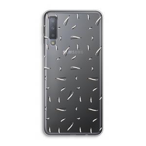 CaseCompany Hipster stripes: Samsung Galaxy A7 (2018) Transparant Hoesje