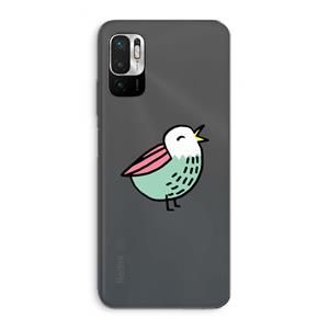 CaseCompany Birdy: Xiaomi Redmi Note 10 5G Transparant Hoesje