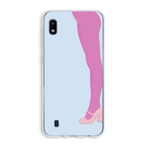 CaseCompany Pink panty: Samsung Galaxy A10 Transparant Hoesje