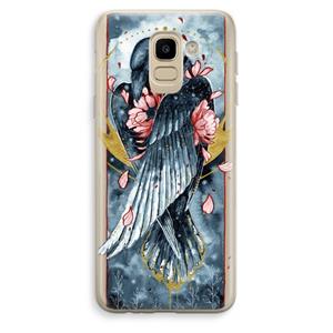 CaseCompany Golden Raven: Samsung Galaxy J6 (2018) Transparant Hoesje