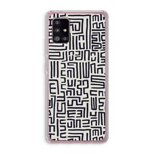 CaseCompany Moroccan Print: Samsung Galaxy A51 5G Transparant Hoesje