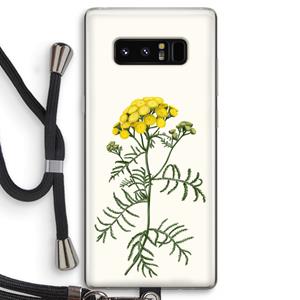 CaseCompany Tansy: Samsung Galaxy Note 8 Transparant Hoesje met koord