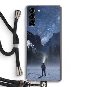 CaseCompany Wanderlust: Samsung Galaxy S21 Plus Transparant Hoesje met koord