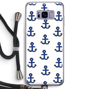 CaseCompany Ankers: Samsung Galaxy S8 Plus Transparant Hoesje met koord
