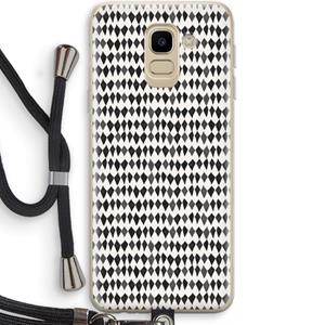 CaseCompany Crazy shapes: Samsung Galaxy J6 (2018) Transparant Hoesje met koord