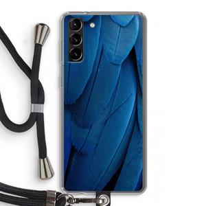 CaseCompany Pauw: Samsung Galaxy S21 Plus Transparant Hoesje met koord