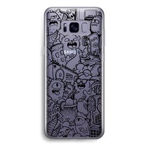 CaseCompany Vexx Black City : Samsung Galaxy S8 Transparant Hoesje