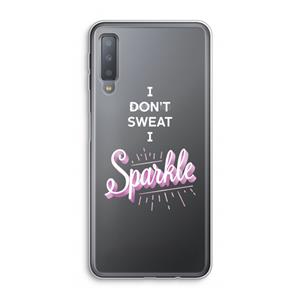 CaseCompany Sparkle quote: Samsung Galaxy A7 (2018) Transparant Hoesje