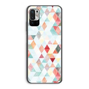 CaseCompany Gekleurde driehoekjes pastel: Xiaomi Redmi Note 10 5G Transparant Hoesje