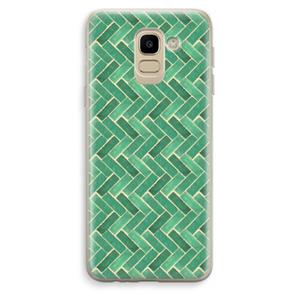 CaseCompany Moroccan tiles 2: Samsung Galaxy J6 (2018) Transparant Hoesje