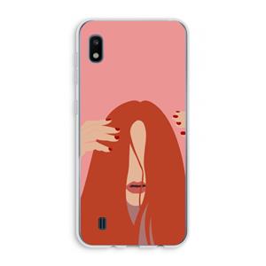 CaseCompany Woke up like this: Samsung Galaxy A10 Transparant Hoesje