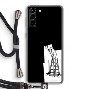 CaseCompany Musketon Painter: Samsung Galaxy S21 Plus Transparant Hoesje met koord