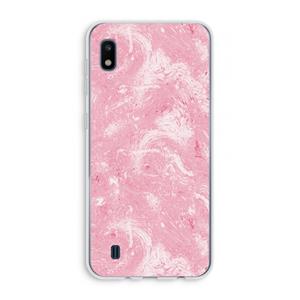 CaseCompany Abstract Painting Pink: Samsung Galaxy A10 Transparant Hoesje