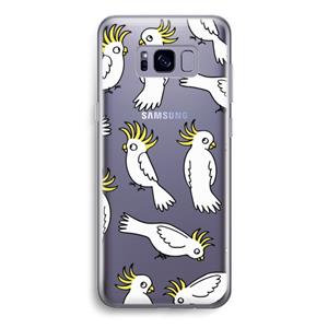 CaseCompany Papegaai: Samsung Galaxy S8 Transparant Hoesje