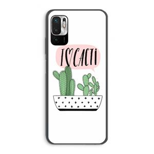 CaseCompany I love cacti: Xiaomi Redmi Note 10 5G Transparant Hoesje