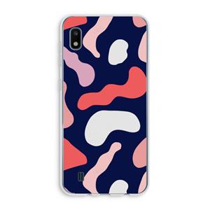 CaseCompany Memphis Shapes Pink: Samsung Galaxy A10 Transparant Hoesje