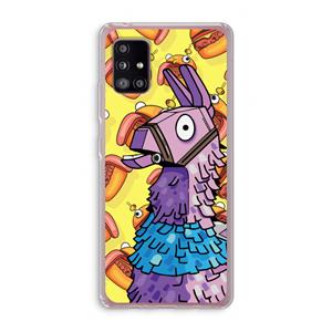 CaseCompany Loot Burger: Samsung Galaxy A51 5G Transparant Hoesje