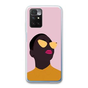 CaseCompany Yellow glasses: Xiaomi Redmi 10 Transparant Hoesje