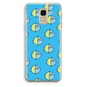 CaseCompany Visjes: Samsung Galaxy J6 (2018) Transparant Hoesje