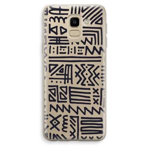 CaseCompany Marrakech print: Samsung Galaxy J6 (2018) Transparant Hoesje