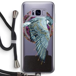 CaseCompany Golden Falcon: Samsung Galaxy S8 Plus Transparant Hoesje met koord