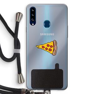 CaseCompany You Complete Me #1: Samsung Galaxy A20s Transparant Hoesje met koord