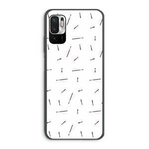 CaseCompany Hipster stripes: Xiaomi Redmi Note 10 5G Transparant Hoesje